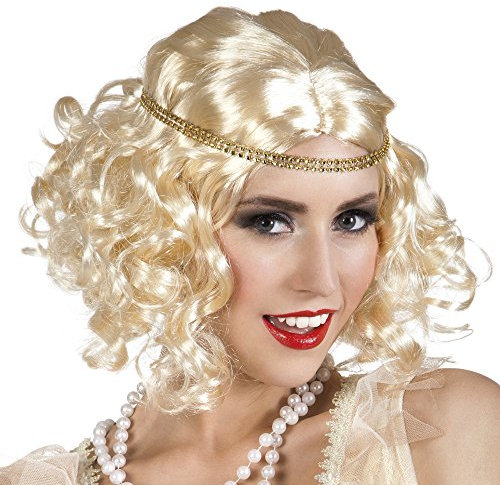 20er 30er Jahre Charleston Perücke für Damen blond