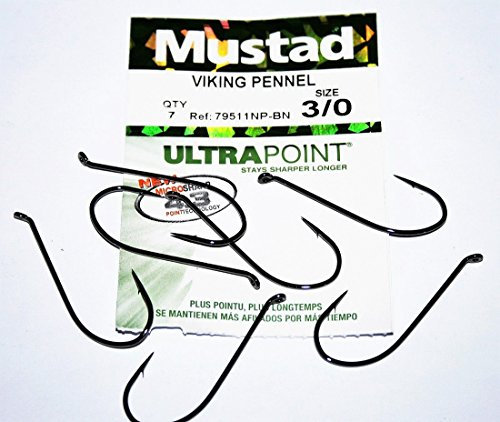 Mustad 79511 Viking Pennel Hooks - size 3/0