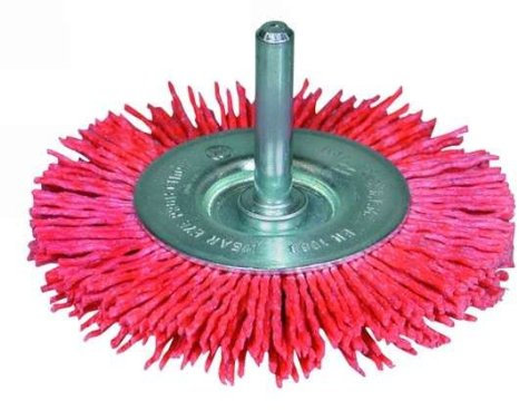 Nylon-Rundbürste 75mm Korn 80, Durchmesser mm: 100