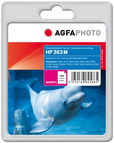 AgfaPhoto APHP363MD Tinte für HP PS8250, 6 ml, magenta, 13.5 x 10.8 x 4