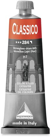Maimeri Classico Oil Colors vermillion light hue 60 ml