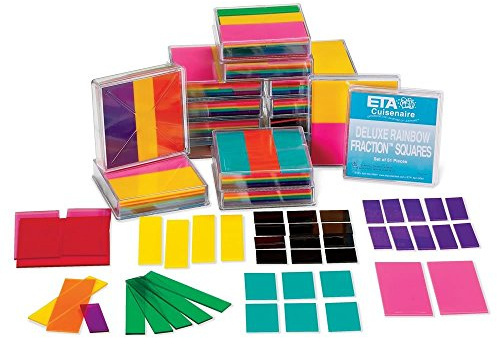 Eta Hand2mind Deluxe Plastique Rainbow Fraction Carreaux salle de classe Basics kit