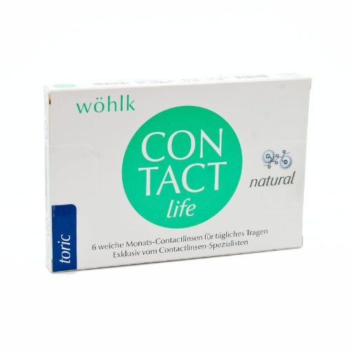 Wöhlk Kontaktlinsen Contact Life Toric - 6er Box (-0,25 -0,75x130)