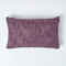 HOMESCAPES Mauve Dark Purple 12 x 20 Inch Nirvana Pure Slub Cotton Cushion Cover Coordinating with Matching Throws and Bedspreads