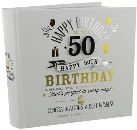 Signography Fotoalbum Fotoalbum für 50. Geburtstag 4 10 x 15 cm