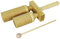 A-Star Two Tone Double Wood Block Agogo Guiro Scraper con batidor de madera, bloque de ritmo de percusión