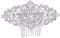 EVER FAITH® österreichischen Kristall Art Deco Braut Haarkamm Haarschmuck Klar Silber-Ton