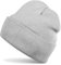 styleBREAKER Unisex Beanie Strickmütze Einfarbig, Feinstrick Mütze doppelt gestrickt, warme Winter Strickbeanie 04024029, Farbe:Hellgrau