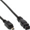 InLine 34901 FireWire 4 auf 9 400/800-Kabel 1m Kabel Verbindung