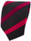 TigerTie Designer Krawatte in rot bordeaux schwarz silber gestreift