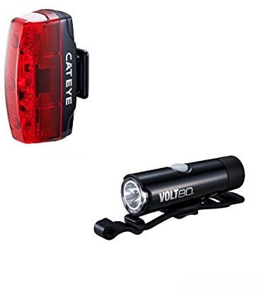 CatEye Volt 80 Front/Rapid Micro Set-HL-EL050RC/TL-LD620 Lights and Reflectors, Cycling - Black, NO SIZE