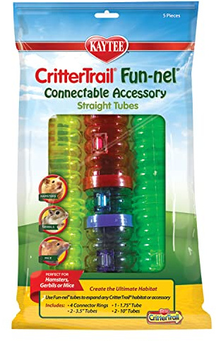Superpet Critter Trail Value Pack 3 Fun Nels Tube | Expand play space. Hamster tunnels for habitat expansion. Small animal tubes & tunnels, easy-clean, comfort grip
