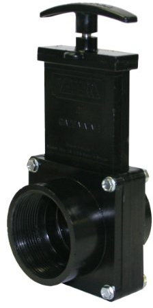 Valterra 7210 ABS Gate Valve, Black, 2 FPT x Spig
