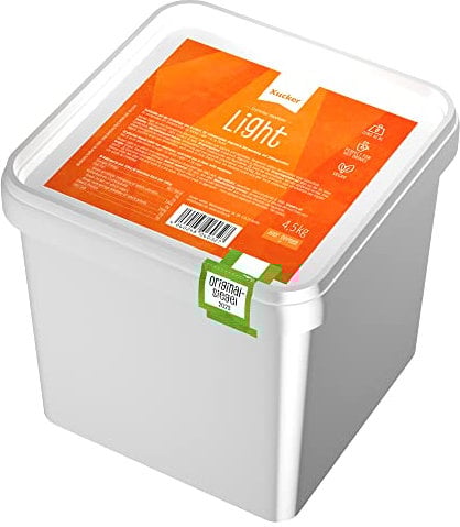 4,5 kg-Box Xucker Light - Erythrit - kalorienfreier Kristallzucker Ersatz als Vegane & zahnfreundliche Zucker Alternative zum Kochen & Backen I Erythrit ohne Stevia I zuckerfrei I kalorienfrei