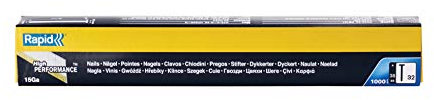 Rapid Nägel Typ 32, 38mm 34° Streifennägel 15Ga, 1.000 Stk., mit geharzte Oberfläche, für druckluftnagler