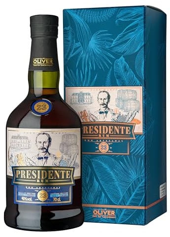 Presidente I Rum 23YO I 700 ml Flasche I 40% Volume I 23 Jahre gereift mit aussergewöhnlichem Geschmacksprofil