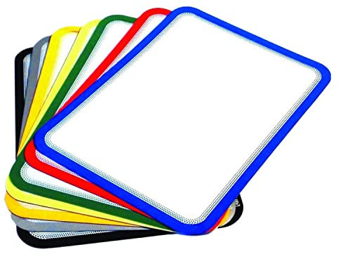 A3 Magnetic Frame Document Holder, Ideal For Flat Steel Surfaces, Easy Insertion & Removal Of Documents, Blue, Pack of 10