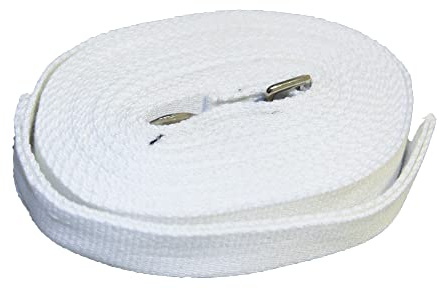 Hy Cotton Lunge Rein - White - 25 Feet