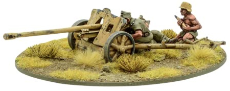 Warlord Games Afrika Korps 5cm PaK 38 Anti-Tank Gun, Metall-Modellbaukit, Artillerie, für Erwachsene, nicht zusammenklappbar