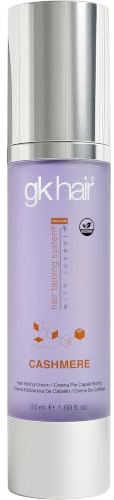 GK HAIR Cashmere Hair Cream 1.69 Oz – Smoothing & Shine Styling Cream with Argan Oil, Anti Frizz Hair Cream for Soft, Silky & Manageable Hair, Lightweight Styling Cream for All Hair Types