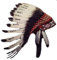 KARMABCN kurzer indischer Kopfschmuck aus weißen Schwanenfedern mit schwarz gesprühten Punkten/Indian Headdress