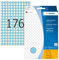 HERMA 2213 Punktaufkleber Klebepunkte blau, 5632 Stück, Ø 8 mm, 176 pro Bogen, selbstklebend, Markierungspunkte für Kalender Planer Basteln, matt, blanko Papier Farbpunkte Aufkleber