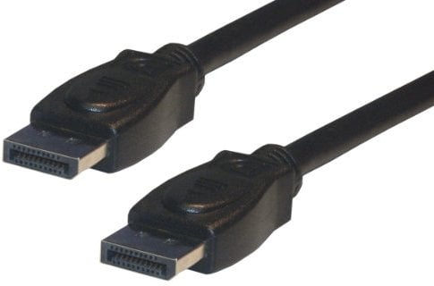 MCL Cable Display Port 2 m DisplayPort Negro - Cables displayport (2 m, DisplayPort, DisplayPort, Negro, 10,8 Gbit/s, Macho/Macho)