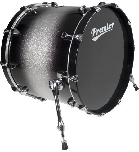 Premier Drums Series Elite 2868SPLSSX Bassdrum-Set, Ahornholz, 45,7 x 35,6 cm, silberfarben