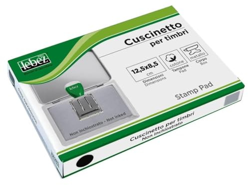 Lebez Cuscinetto Non Inchiostrato Neutro per Timbri 12,5x8,5cm 1481-NI