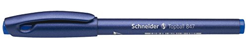 Schneider Tintenroller Topball 847, Schaft blau, Strichstärke 0.5mm, Kunststoff, blau