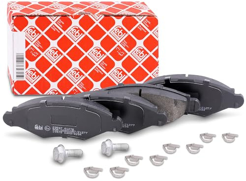 febi bilstein 16575 Bremsbelagsatz mit Befestigungsmaterial, 1 Stück | Kompatibel mit: CITROËN XSARA, XSARA Coupe, PEUGEOT 106 I, 106 II, 106 Van II Kasten/Schrägheck, 206 Schrägheck
