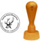 Stempel Hirsch Kopf - mit persönlicher Adresse Ø 40 mm