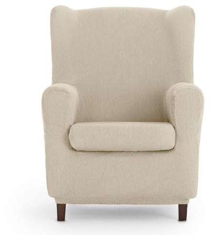 Eysa Ulises elastisch Sofa überwurf ohrensessel, Polyester-Baumwolle, 00-Ecru, 37 x 5 x 29 cm