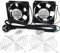 Powergreen RAC-00003-ST Doble Ventilador de 12 Cm Para Armario Rack