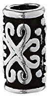 NKlaus Haarschmuck Bartperle ZARA Mittelalter Perle 925 Sterlingsilber Silber Lockenperle 6394