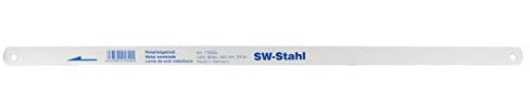 SW-Stahl 71650L HSS Bi-flex Sägeblätter - 300 mm Metallsägeblatt - 10 Stk. | Biflex Hochleistungsblatt mit 24 Zähnen pro Zoll, 0,6 mm Stärke, Made in Germany für präzise Metallschnitte
