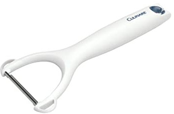 Culinare C30001 Safety Y Peeler, White, Plastic/Stainless Steel, Manual Potato/Vegetable/Fruit Peeler, for Left or Right-Handed Users, Dishwasher Safe