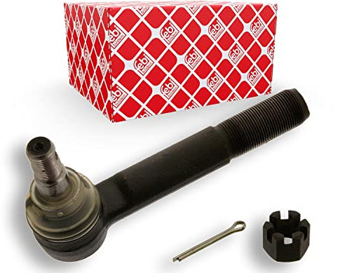 febi bilstein 23909 Spurstangenendstück mit Kronenmutter und Splint, 1 Stück | Kompatibel mit: MERCEDES-BENZ T2/L Kasten, T2/L Pritsche/Fahrgestell