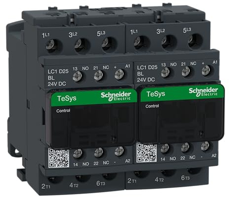 Schneider Electric TeSys D Leistungsschütz / 24 V Spule, 3 -polig 3 Schließer / 25 A
