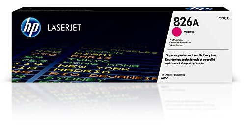HP 826A Magenta Toner Cartridge | Works Color LaserJet Enterprise M855 Series | CF313A