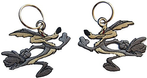 Patch COYOTE2 Racer Runner Biker Aufnäher gestickter Schlüsselanhänger Key Chain