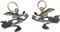 Patch COYOTE2 Racer Runner Biker Aufnäher gestickter Schlüsselanhänger Key Chain