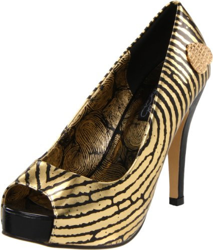 Iron Fist Damen Hands Off Plateau Pumps, Gold (Gold), 43 EU