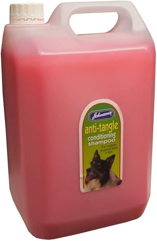Johnsons Anti Tangle Conditioner Shampoo 5L - Prevents Knots & Tangles - Gentle Conditioning for Dogs