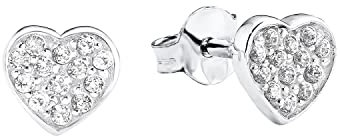 s. Oliver Ohrringe für Mädchen, Zirkonia / 925 Sterling Silber, Rhodiniert