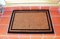 Prime Homewares Coir Door Mat Natural Coconut Entrance Mat Various Design's (Black Border 40 x 60cm)