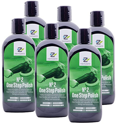 6x Nextzett (ehem. Einszett) No2 One Step Polish/Lackpolitur 250ml