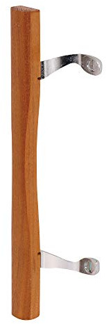 Prime-Line C 1034 Sliding Patio Door Wood Pull, Chrome Plated Brackets (Single Pack)