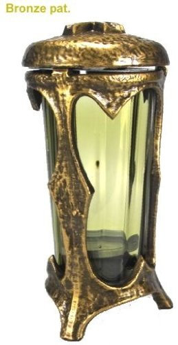Grablaterne Weimar Bronze pat., Höhe 22 cm
