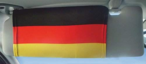 carstyling XXL Sonnenblendenflagge 2er-Set Deutschland Deutschland Fanartikel Olympia